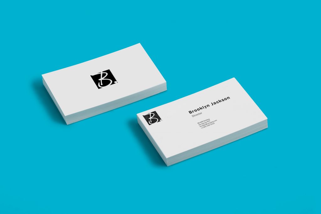 stack business cards